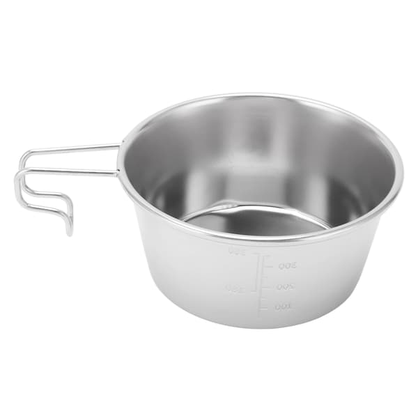 【NX】450ml Campingkopp i rustfritt stål, stablebar bærbar campingkopp for fotturer