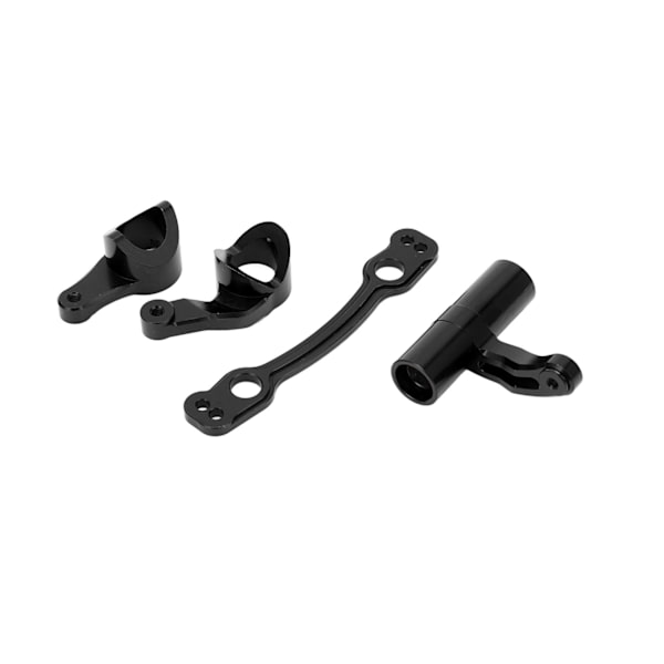 Komplett set med aluminiumstyrningsservo-skydd för Arrma 1/8 fjärrstyrd bil Uppgraderingsdelar Svart