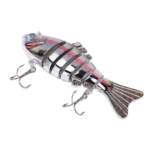 Lure Multi Jointed Swimbait - Moniosa, useita osia, kova uistin 2 koukulla ahvenelle, taimenelle, makealle ja suolavedelle 1#