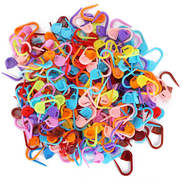 600 st Stickning Låsstygnsmarkörer Virkade färgade Counter Anti-Solution Plast liten nål
