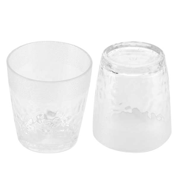 200ml Dricksglas Blomma Tekopp Liten ölmugg Akrylkopp för HemfestTransparent