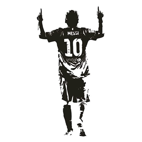 Messi 10 fotbollsspelare tecknad väggkonst Avtagbar väggkonst HeminredningBra kvalitet