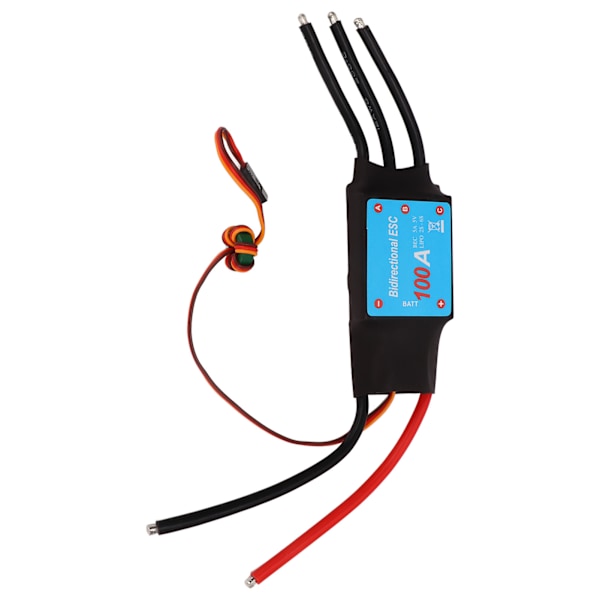 RC Boat 100A ESC 100A Borstlös Svart 5V 5A BEC Output Auto Learning RC Boat Borstlös ESC för RC Boat