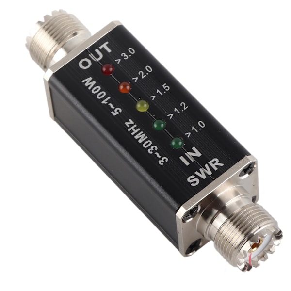 5-100W Standing Wave Meter Mini Shortwave LED-indikator SWR-mätare för antennradio
