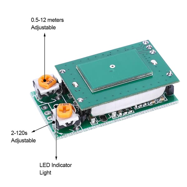 【NX】Mikrobølgeradarsensorbrytermodul Sterk anti-interferens 5,8GHz DC5V HFS DC06