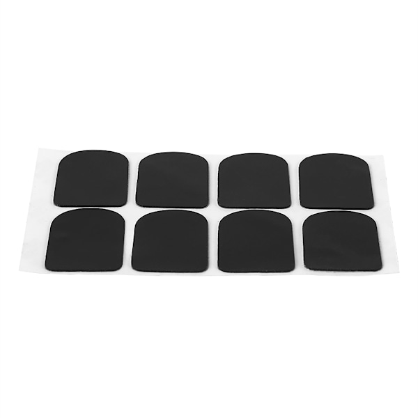 Munstycke Patch Pad Kudde för Sopran Alt Tenorsaxofon Klarinett Svart 0,5 mm Liten Oval