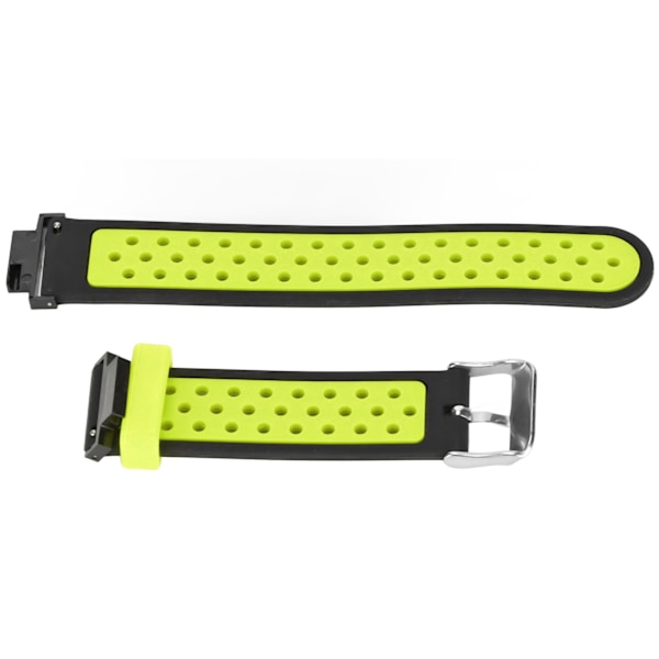 Silikonarmband Mjukt andas dubbelfärgsersättningsurarmband för Amazfit Verge Lite (svart grön)