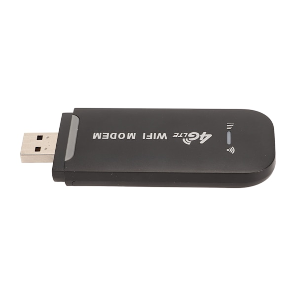 4G LTE USB WiFi-router 150 Mbps Understøtter 10 brugere Bærbar WiFi-modem Mobil Wifi-router til Tablet Laptop Sort