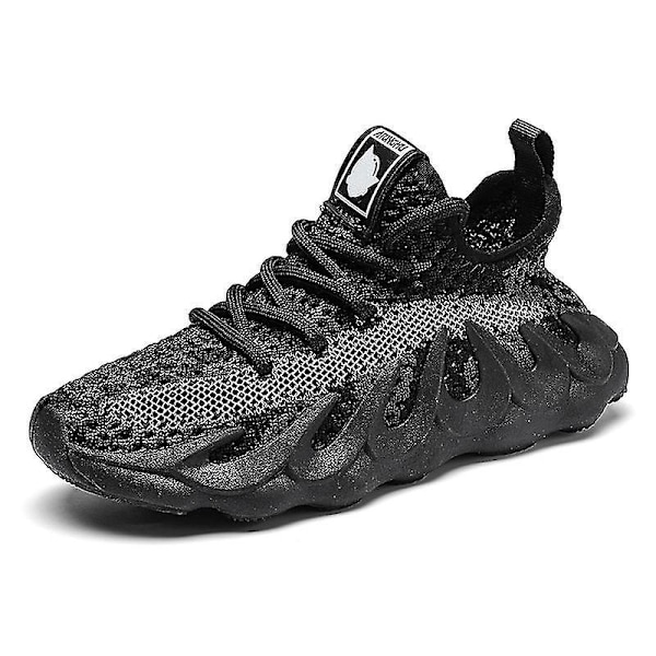 Breathable Kids Sports Sneakers | Boys Girls Running Shoes Black