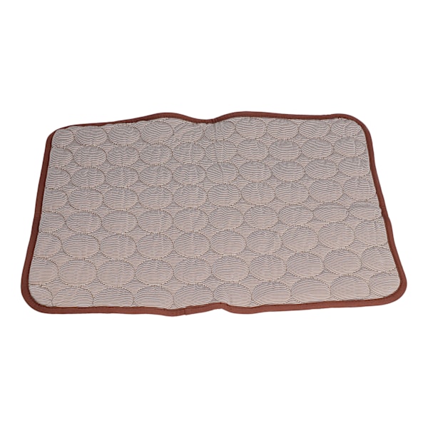 Køleunderlag til kæledyr Åndbar, sammenklappelig selvkølende tæppe til kæledyr til små og mellemstore hunde og katte Brun L(70x55cm)