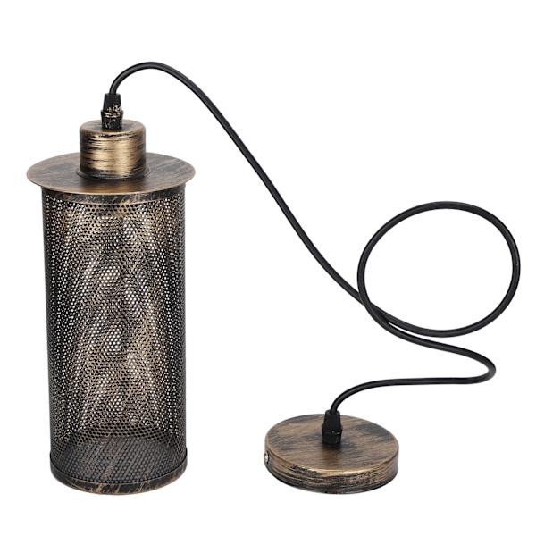 Industriel stil Mesh lampeskærm E27 Iron Art Pendel lysarmatur til Bar Cafe AC85‑265VRetro Guld