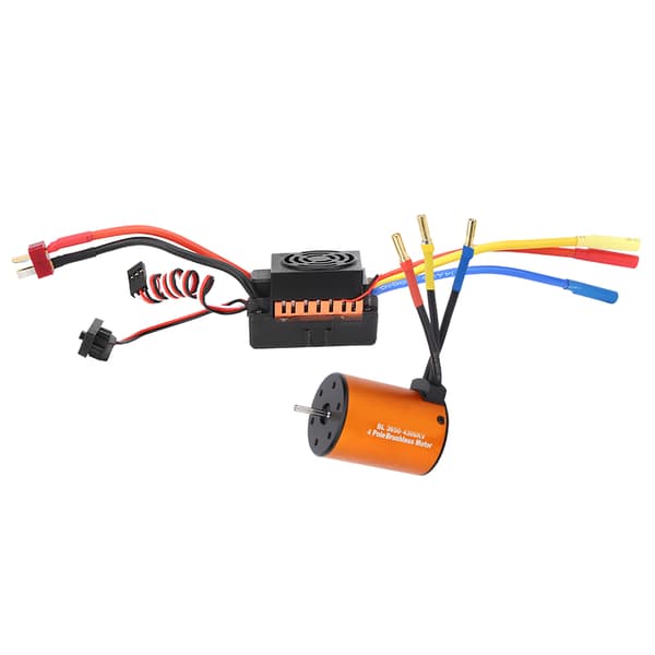 3650 4300KV Børsteløs Motor 60A ESC Opgraderingsdele Tilbehør til 1/10 RC Bilmodel