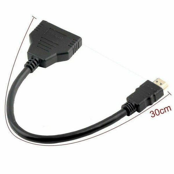 HDMI-port hann til hunn 1 inngang 2 utgang splitter kabel adapter konverter 1080p
