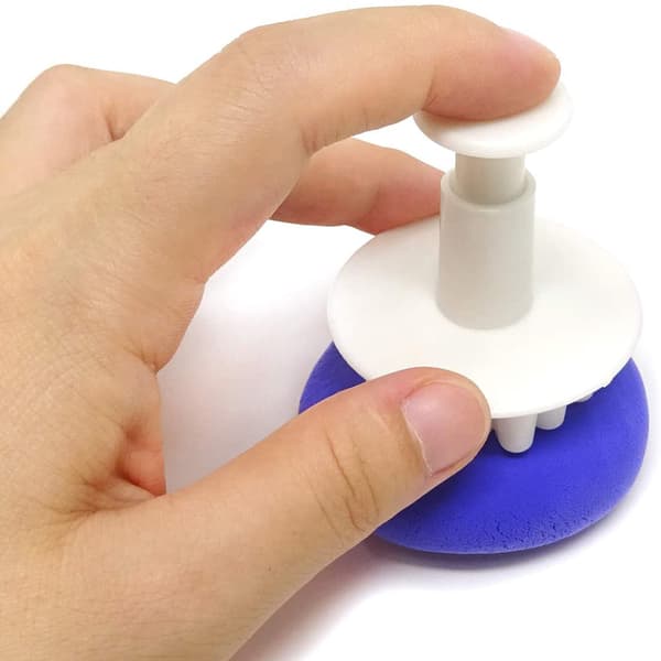 【NX】6 st/set Food Grade Snowflake Fondant Cake Decorating Plastic Tools, Plunger Cutters, DIY Embossing Tool Compatible with Baking