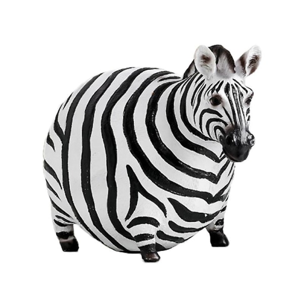 Creative Resin Crafts Enkel Animal Zebra Desktop Dekorasjon venstre sebra