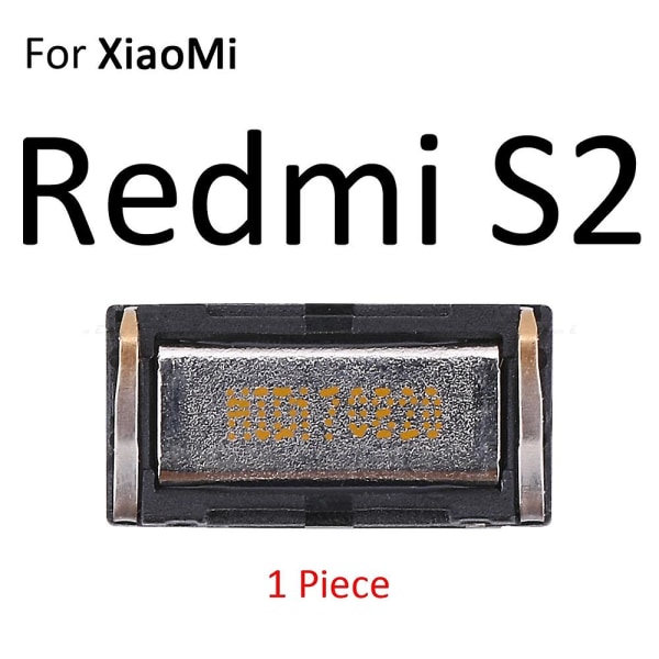 Öronsnäcka Ear Sound Top Högtalarmottagare för Xiaomi Redmi 4 Pro 3 3x 3s S2 Note 7 6 5 2 3 Pro 4 4x 6a 5a For Redmi S2