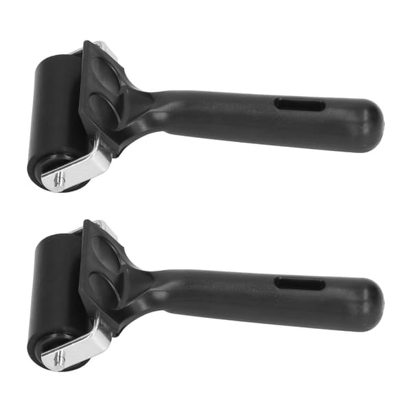 2 st Brayer Roller 6 cm Längd Gummi Roller Art Ink Roller Verktyg Kompatibel med tryckning Måla Hantverk Stämpling