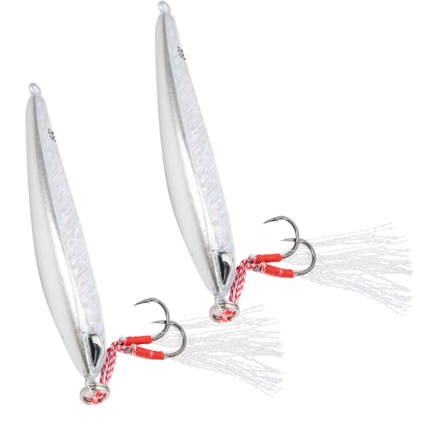 2st Fiskedrag 3D Simulering Ögon Jig Wobbler Crankbait Bass Öring Gädda Bait SwimbaitSilver