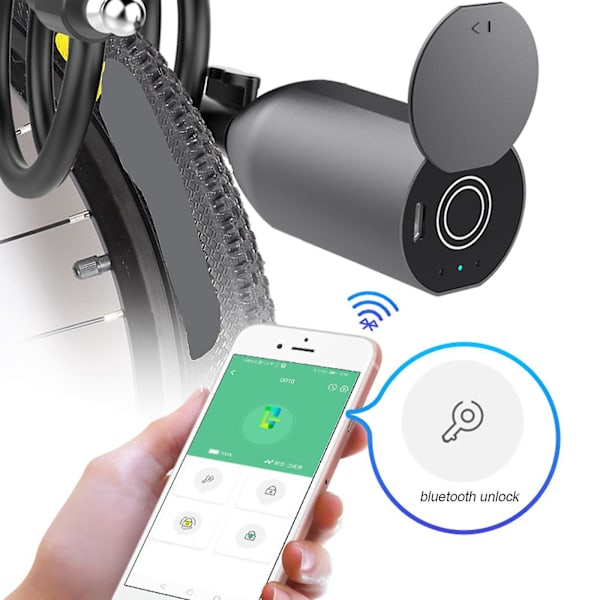 Älykäs Bluetooth-sormenjälkiturvasuljin pyörälle