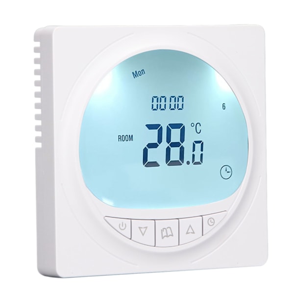 Vann Gulvvarme Termostat LCD Display Smart Hjem Temperaturkontrollpanel 220V