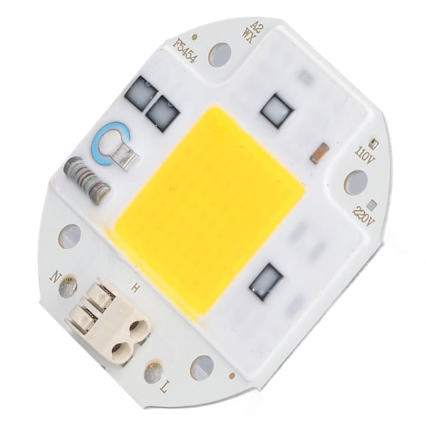 COB Lamp Bead High Power LED Chip Hög Ljusstyrka COB Light Emitter Drive Free för gör-det-själv-belysning 110V50W Varmvit 2800K‑3500K