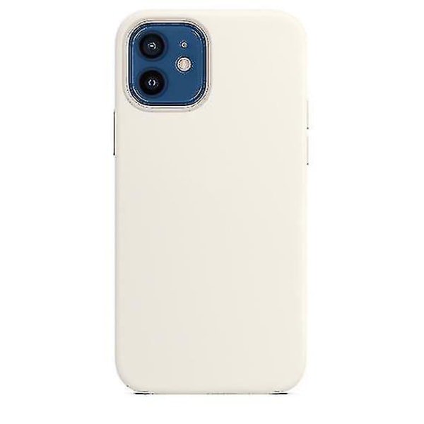 Højkvalitets silikonetui til Apple Iphone 12 og 12 Pro White 12 Pro MAX