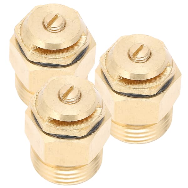 3PCS G1/2 Refraktionssprinklermunstycke Justerbart Koppar Mikrosprinklerhuvud Trädgårdsbevattningstillbehör