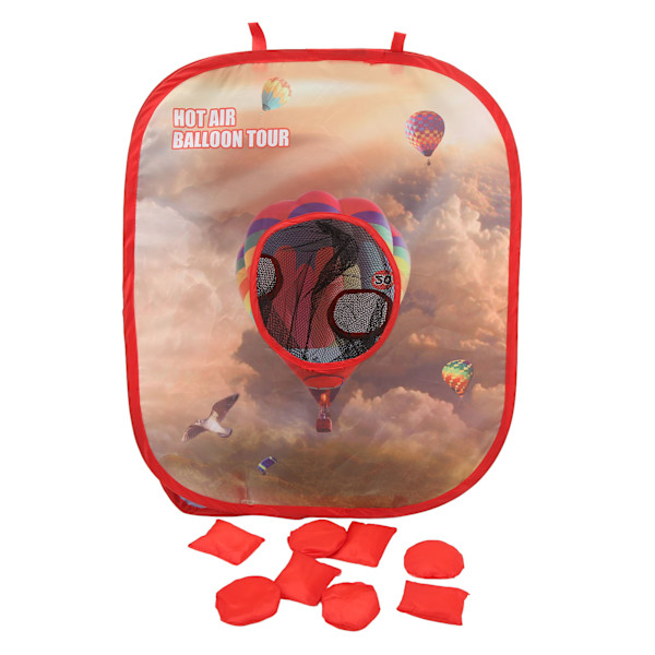 Bönpåse-kastspel Leksak Bärbar Vikbar 4 Hål Cornhole Bounce Bönpåse-kast Utomhusspelset för Barn