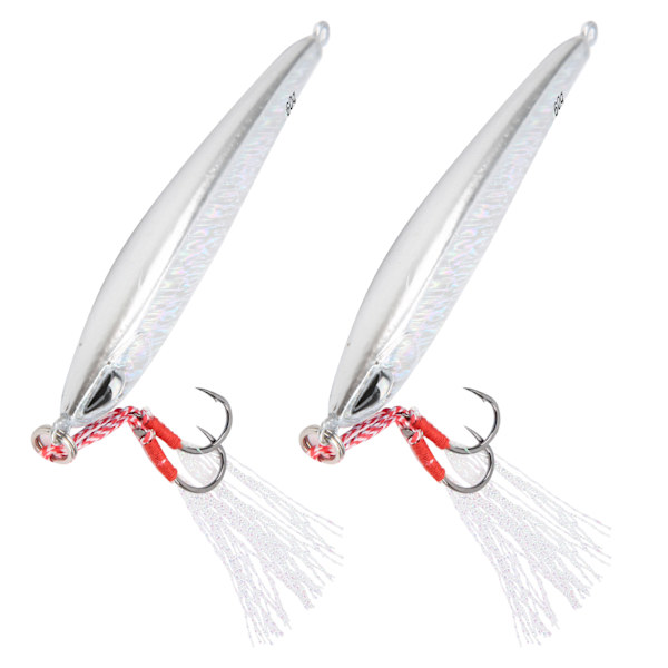 2st Fiskedrag 3D Simulering Ögon Jig Wobbler Crankbait Bass Öring Gädda Bait SwimbaitSilver