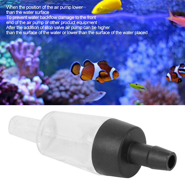 20 stk PVC-luftpumpe til akvarium, envejs-tilbageventil, tilbehør til fisketank