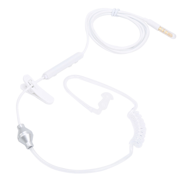 Air Conduit Hörlurar Enkel öronsnäcka Spiral Tube Stereo Line Control Typ Universal för Smart Phone