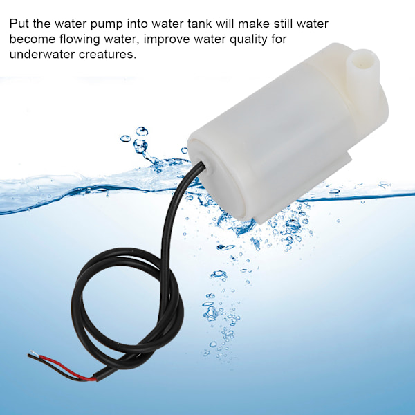 3-5V mikro dränkbar vattenpump Vattentank tillbehör USB-port