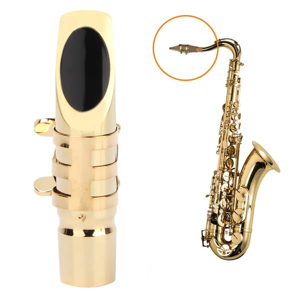 Metallaltsaksofon Metallmunnstykke med puter Musikkinstrumenttilbehør (7C#)