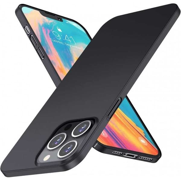 【NX】Kompatibel med iPhone 14 Pro Max Ultratynt Matt Svart Deksel Basic V2 Rosenguld
