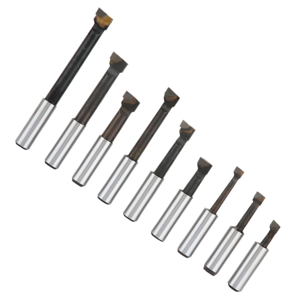 9 st HSS-material 1/2" Runt skaft Borrstångsset Verktygsmaskinstillbehör