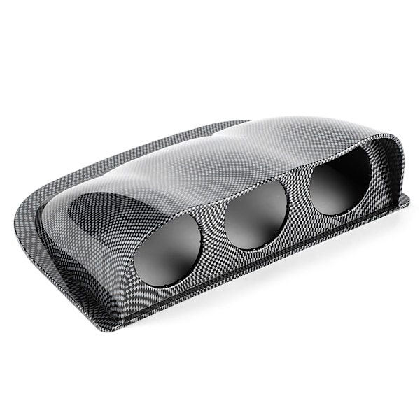 2in Triple Dash Gauge Pod 3-håls instrumentbräda Mätare Monteringsfäste Universal biltillbehör Kolfiberstil