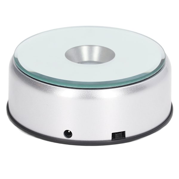 Roterande displaystativ 360° Roterande LED-lampor 80 sekunder per varv USB-laddning LED-displaybas för koppar kristaller