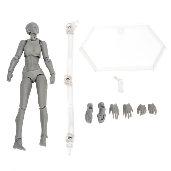 【NX】PVC Actionfigurmodell - Grå