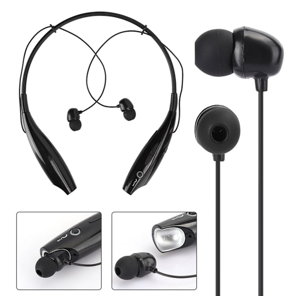 HV‑800 Bluetooth-kuulokkeet kaulanauhalla Langattomat taitettavat kannettavat stereokuulokkeet Melunvaimennus Urheilukuulokkeet