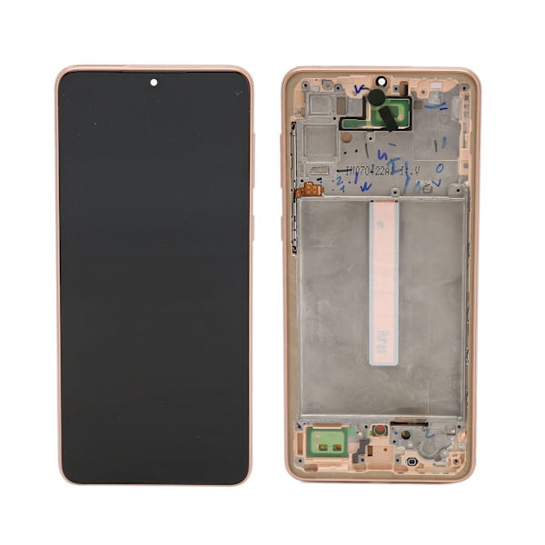 6,4-tums LCD-skärm Digitizer-skärmbyte med ramreparationsverktygssats Fingeravtryckssensor för Samsung Galaxy A33 5G Gold