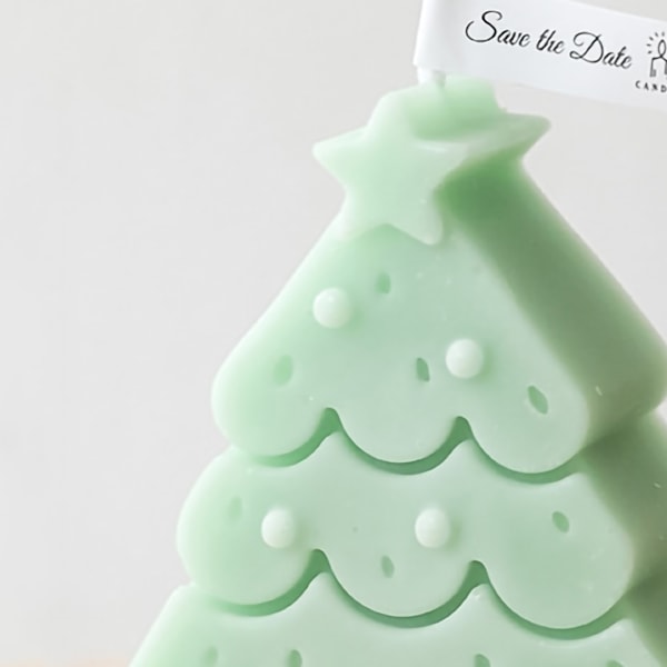 Julgran Aromaterapi Ljus Trädformade ljus Jul Hemdekoration Desktop Hantverk Present Grön