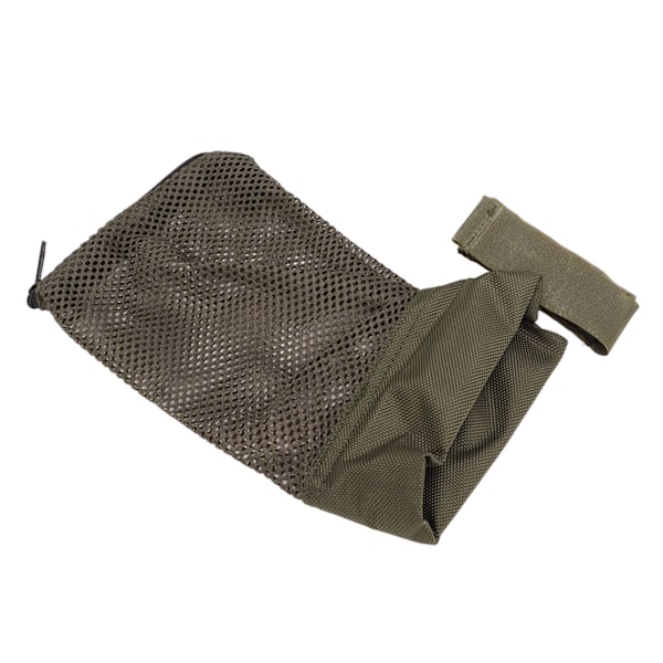 Patronfanger Jern Nylon Messing Quick Release Shell Vattert Mesh med Glidelås for jaktskyting OD Grønn