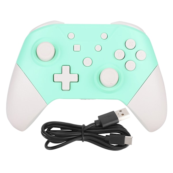 Langaton Bluetooth-peliohjain Gamepad NFC 3D-joystickeillä Nintendo Switch ProGreen Whitelle