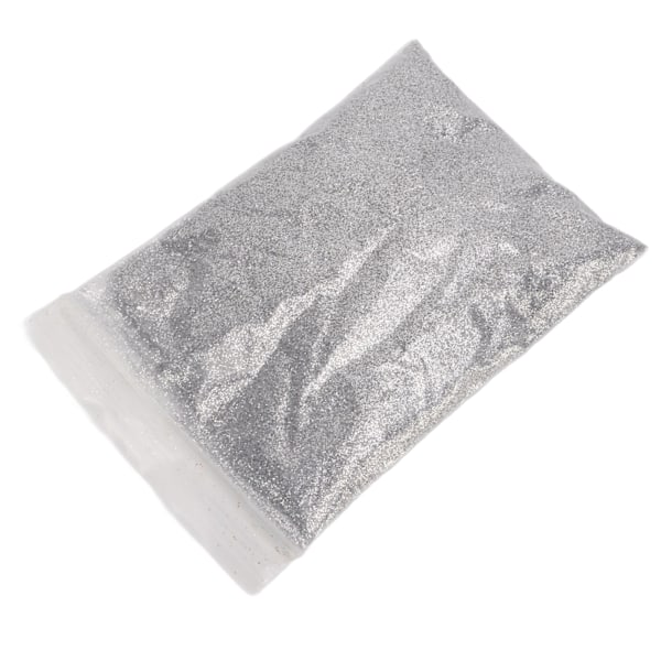 Extra fint glitter 50 g glänsande gnistrar Underbart iögonfallande Ofta använt Lätt att ta bort Craft Glitter för Nagelkort FaceSilver