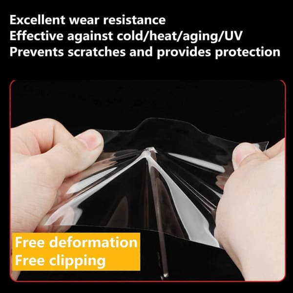 Bumper Protector, Door Sill Protector Compatible with Car, Rim Protector - 10M Clear Rubber Strip Compatible with Car (5cm*10M)