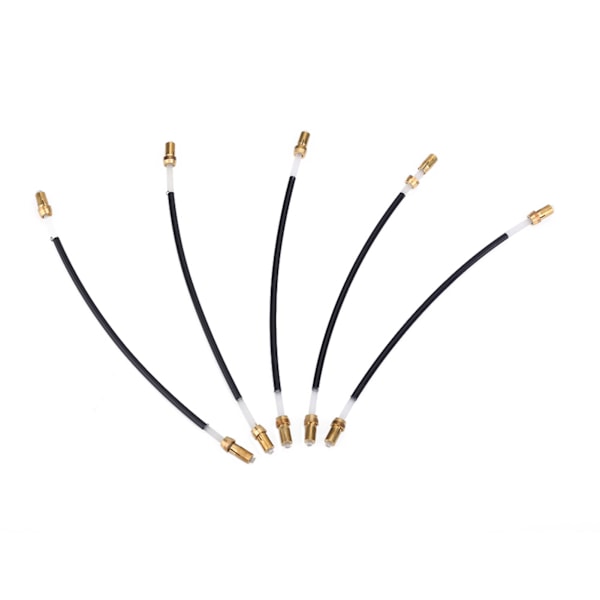 5 stk Nylon Tailgut Tail Gut Tailcord med messing skruvkontakt for 3/4 4/4 fiolin