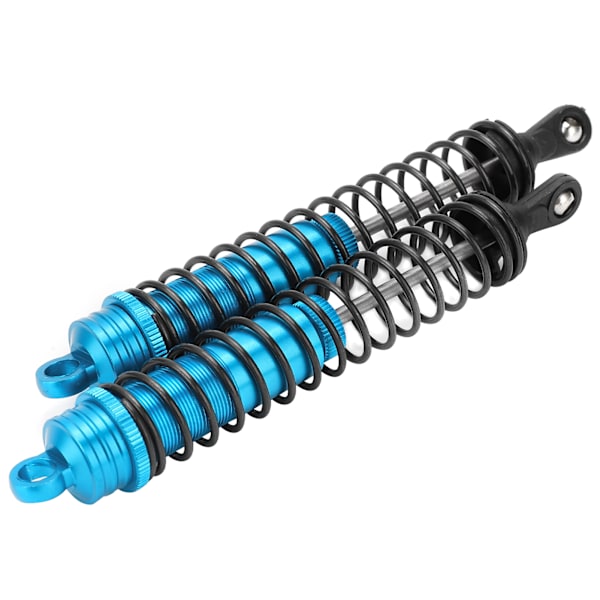 2 stk RC 144mm oliefyldt justerbar støddæmper til HSP / HPI / AXIAL 1/8 RC bil Blå