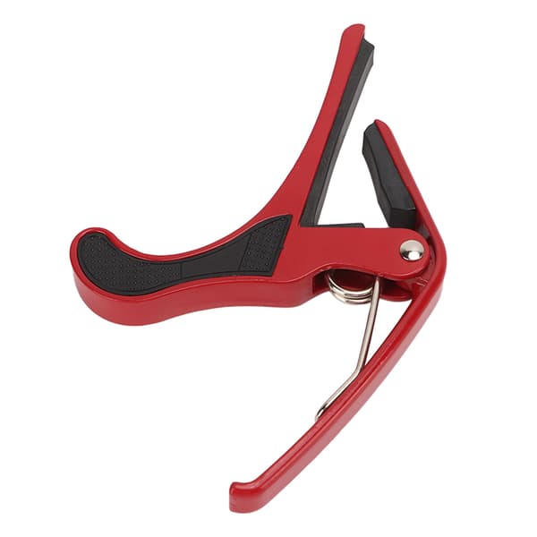 Gitarr Capo Alloy Quick Release Elgitarr Capo Set med 2 ST Guitar Picks Kompatibel med Banjo Mandolin Red