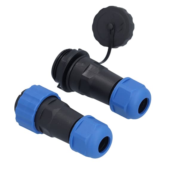 Vattentät kontaktmontering IP68 Aviation Power Socket 250V 5A för kabeltråd SP2012 Pin