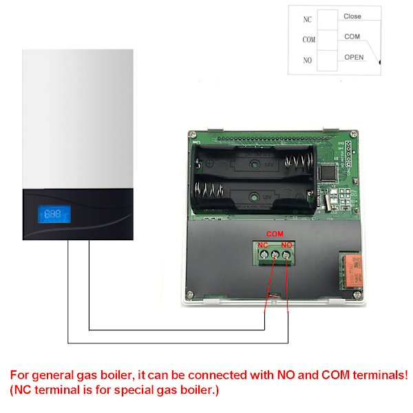 Elektronisk digital termostat med LCD-skærm Væghængt Smart Termostat Gulvvarme Temperaturregulator